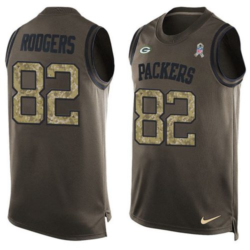 Nike Packers #82 Richard Rodgers Green Men's Stitched NFL Limited Salute To Service Tank Top Jersey